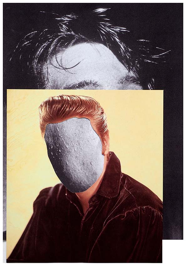 Karin Fisslthaler(2015), "Closer (C)", Cut-Out & Collage from original Elvis Presley Photo Book Pages, 26 x 32,5 cm
